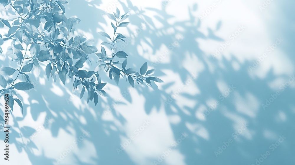 Blue Leaves Shadow Overlay Blue Leaves Shadow Overlay