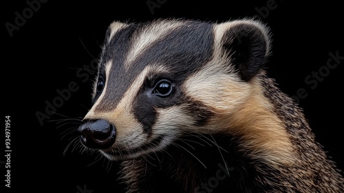 Badger Portrait: A Close-Up Look at a Curious Creature