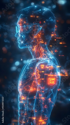 Innovative 3D Futuristic Medical Simulation with AI Powered Holographic Diagnostics