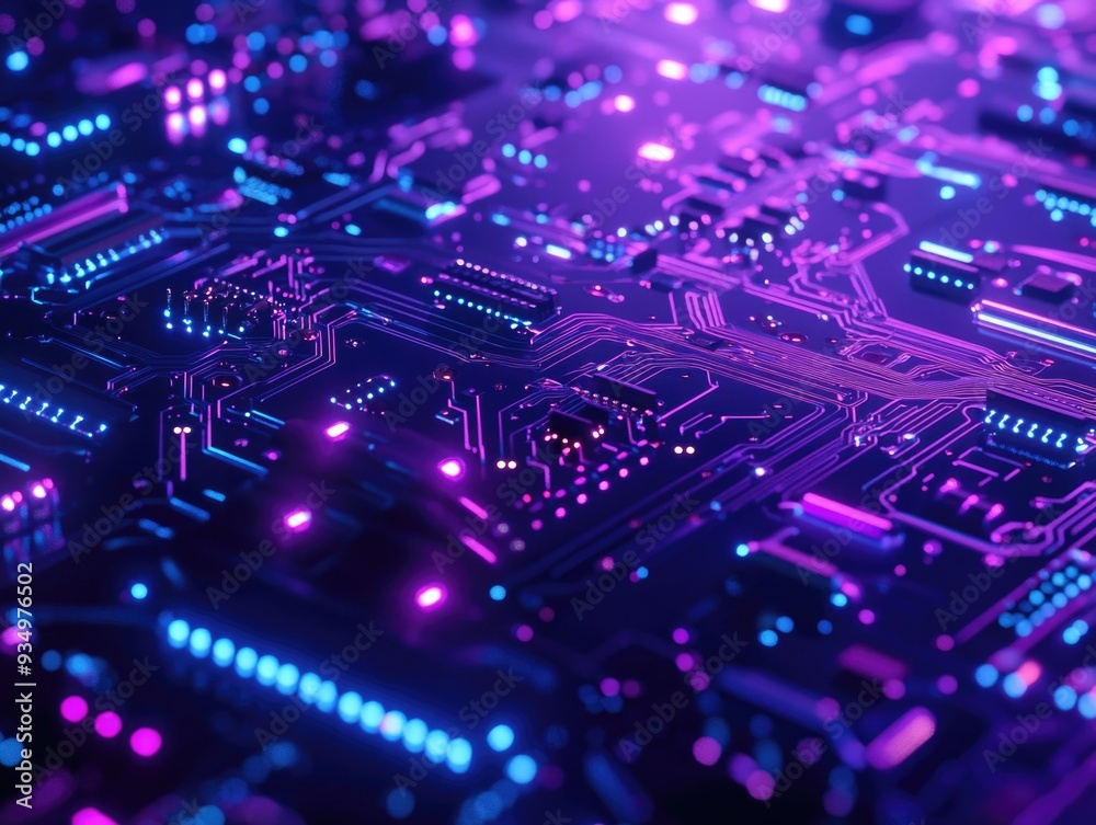 Computer Circuit Board Close Up Computer Circuit Board Close Up