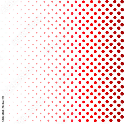 gradient red polka dots background