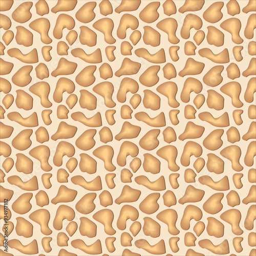 Abstract Giraffe Seamless Pattern Hand Made Giraffe Skin texture vector . Animal print .Nature Animal skin texture pattern. Animal skin Art editable wallpaper for print fabric, textile or backgrounds.
