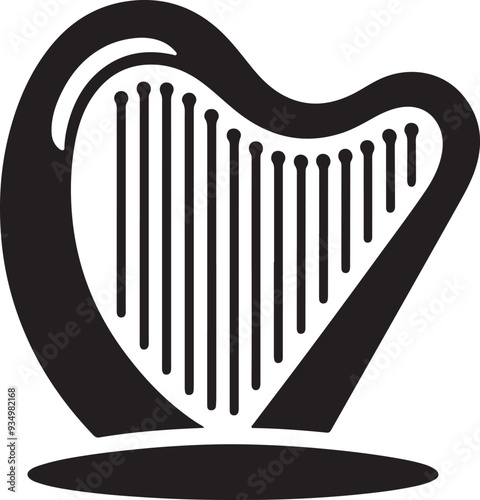 musical harp icon