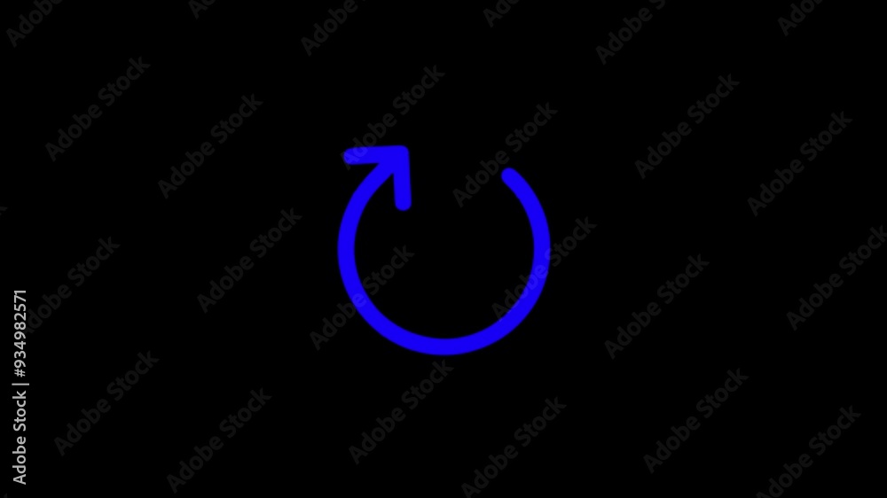 Animated Refresh button, circle arrow icon set, reload, rotation on black background Animated Refresh button, circle arrow icon set, reload, rotation on black background