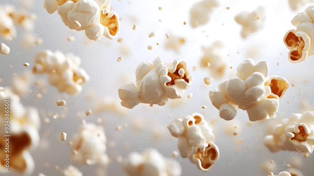 Popcorn Flying in the Air. Popcorn Flying in the Air.