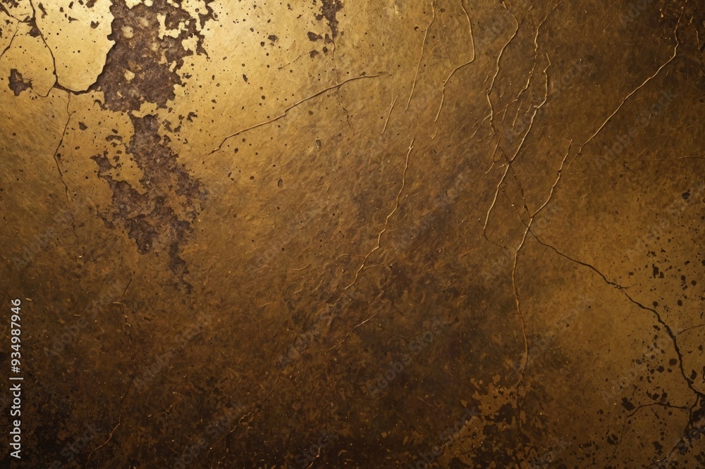 Obraz premium metal old grunge copper bronze rusty texture, gold background effect wallpaper