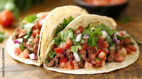 Delicious Ground Beef Tacos with Fresh Toppings