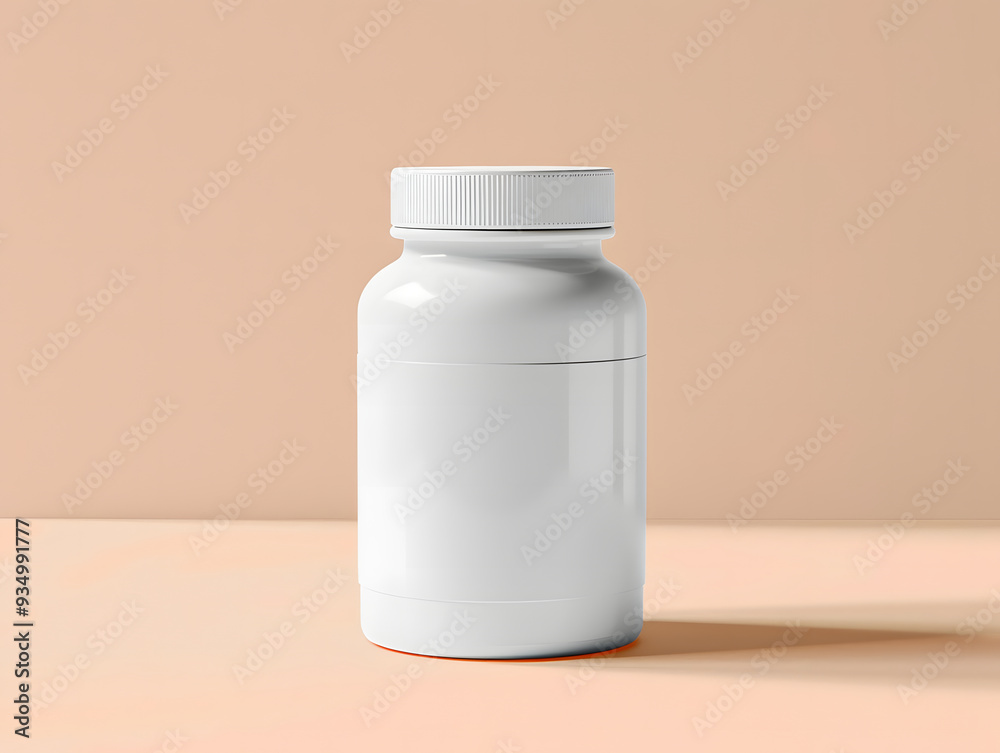 Blank pills bottle mockup on isolated background Blank pills bottle mockup on isolated background