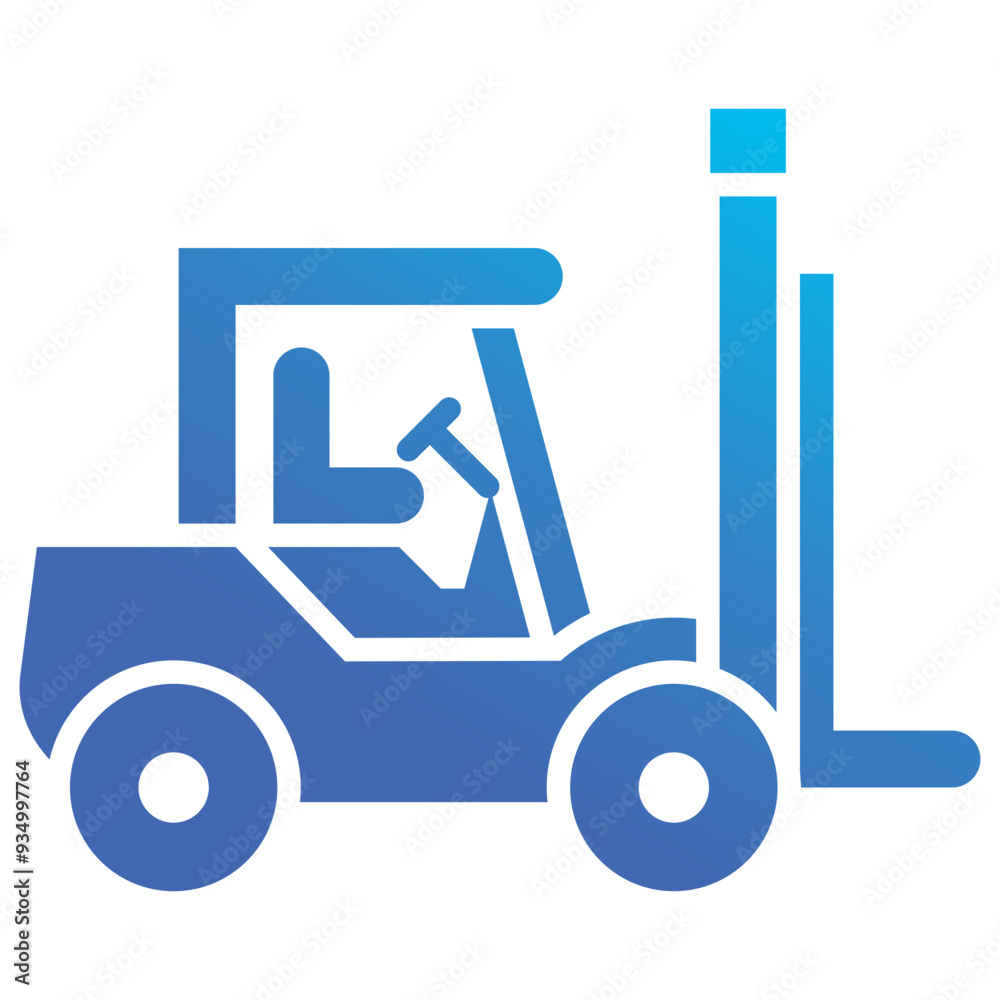 Naklejka premium Forklift Icon