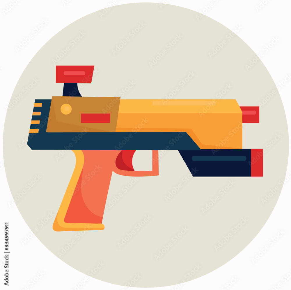 Laser, blaster, futuristic weapon gun icon clipart avatar logotype isolated vector illustration Laser, blaster, futuristic weapon gun icon clipart avatar logotype isolated vector illustration