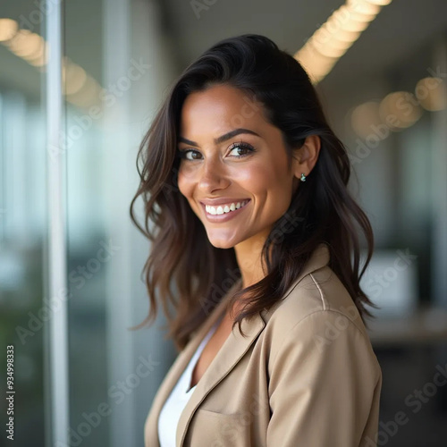 portrait of a smiling businesswoman