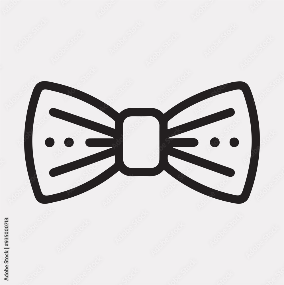 Bow tie linear icon. Modern outline Bow tie logo concept on white background from Birthday party and wedding collection. Bow tie linear icon. Modern outline Bow tie logo concept on white background from Birthday party and wedding collection.