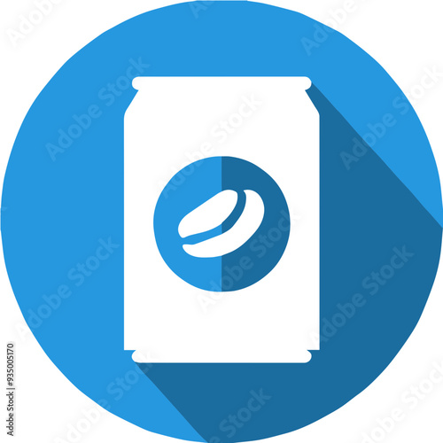 Coffee Bean Icon for Beverage and Cafe Culture