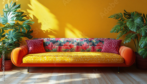 Tropical Retro Meeting Lounge Bright and Nostalgic 