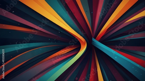 Wallpaper Mural abstract background with vibrant colorful rays Torontodigital.ca