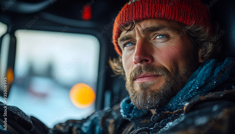 Truck driver highly detailed and high resolution Truck driver highly detailed and high resolution