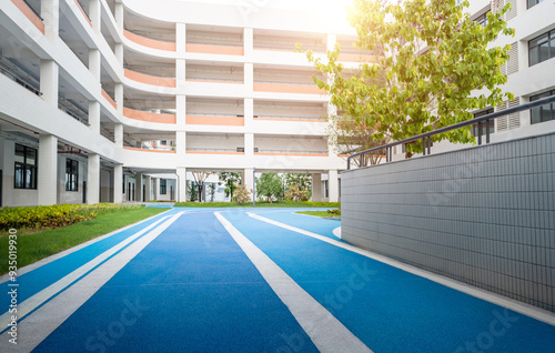The path outside teaching building