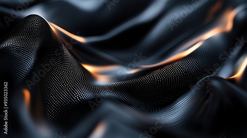 Abstract Flowing Fabric: A mesmerizing abstract photograph of flowing fabric, featuring intricate details and a captivating interplay of light and shadow. 