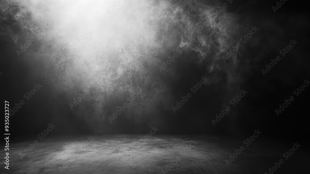 Smoke and Light Effect on a Dark Background Smoke and Light Effect on a Dark Background