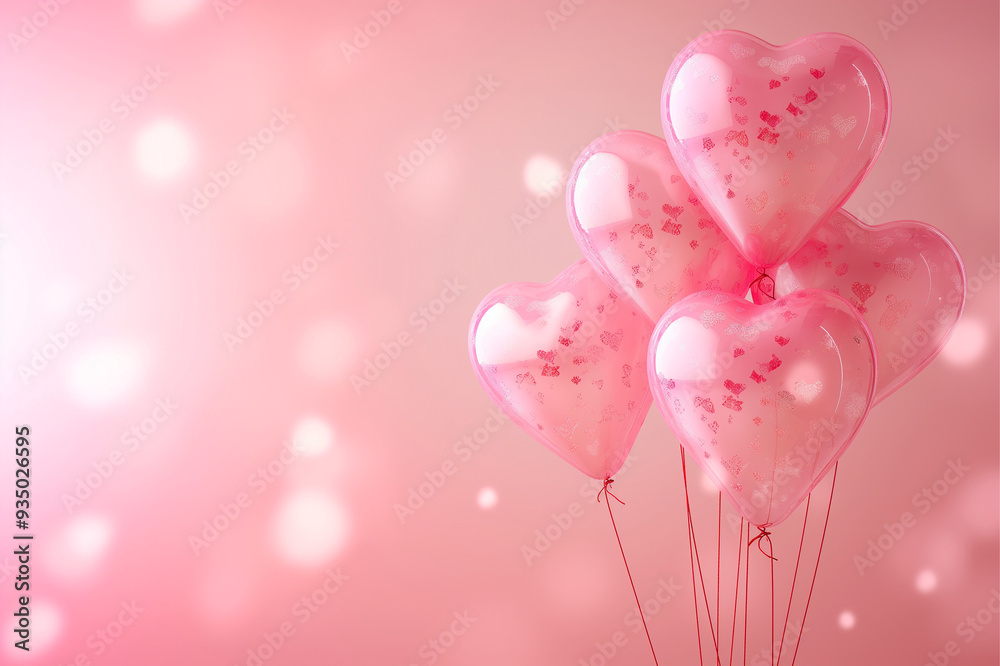 Awesome colorful love balloons background image Awesome colorful love balloons background image