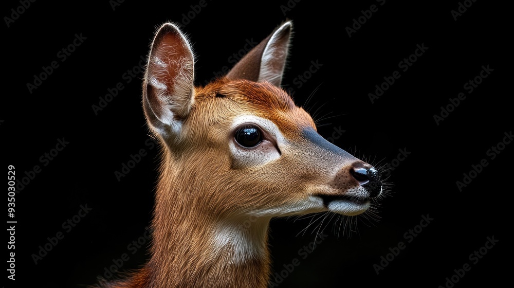 Fototapeta premium A Curious Deer Portrait