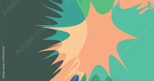 abstract geometric shape background. Cool flat vector design