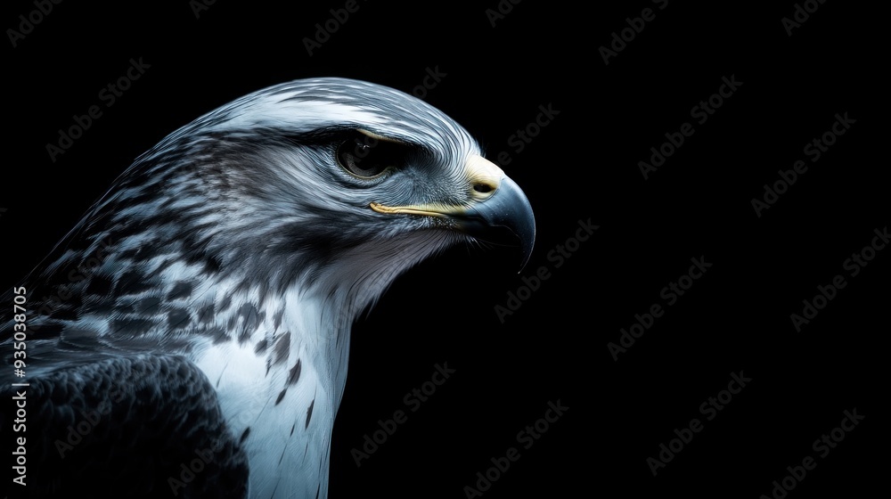 Hawk Portrait - Closeup View of a Majestic Bird Hawk Portrait - Closeup View of a Majestic Bird