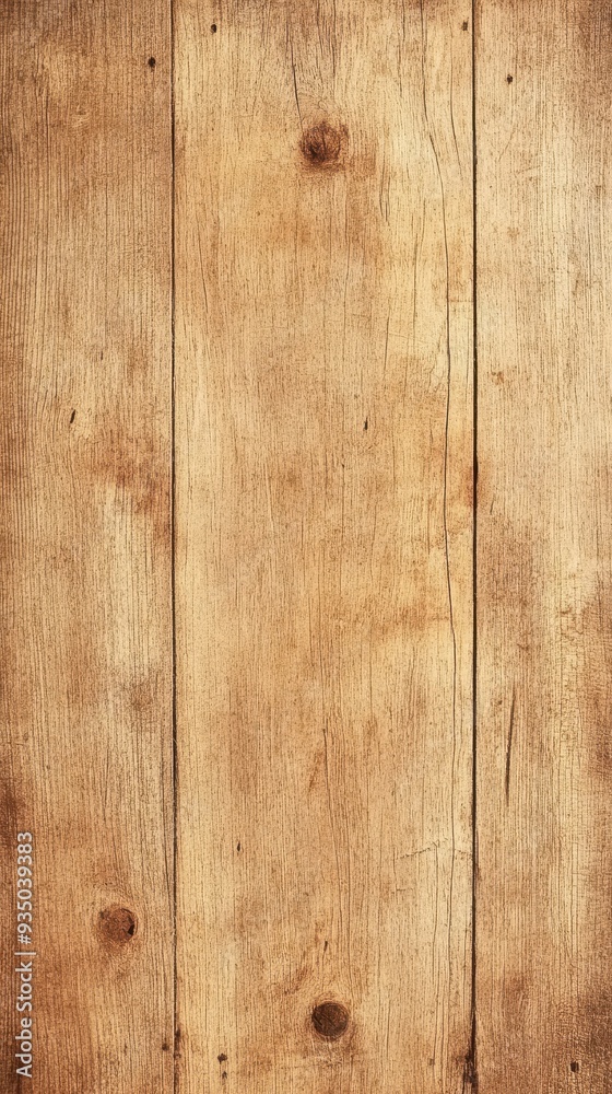Naklejka premium Light Brown Wooden Background with Old Wood Texture
