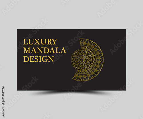 Luxury mandala design template 