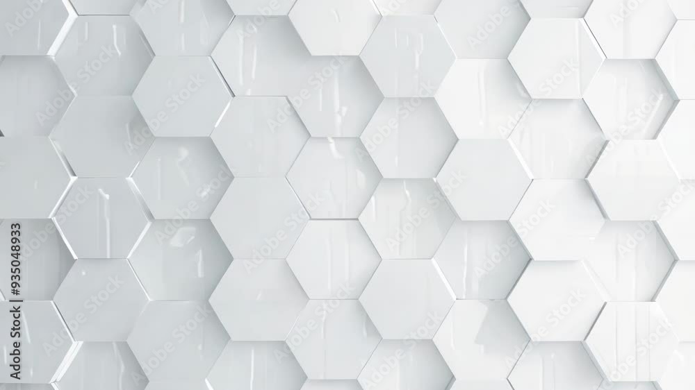 Elegant hexagonal tiles in a seamless white pattern, perfect for modern design and home decor projects. Elegant hexagonal tiles in a seamless white pattern, perfect for modern design and home decor projects.