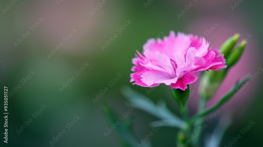 Fototapeta premium pink flowers, softly blurred