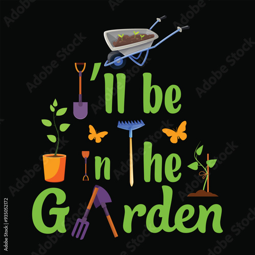 Gardening vector illustration collections for t-shirts, coffee mugs, posters, cards, pillow covers, stickers, and vector designs.