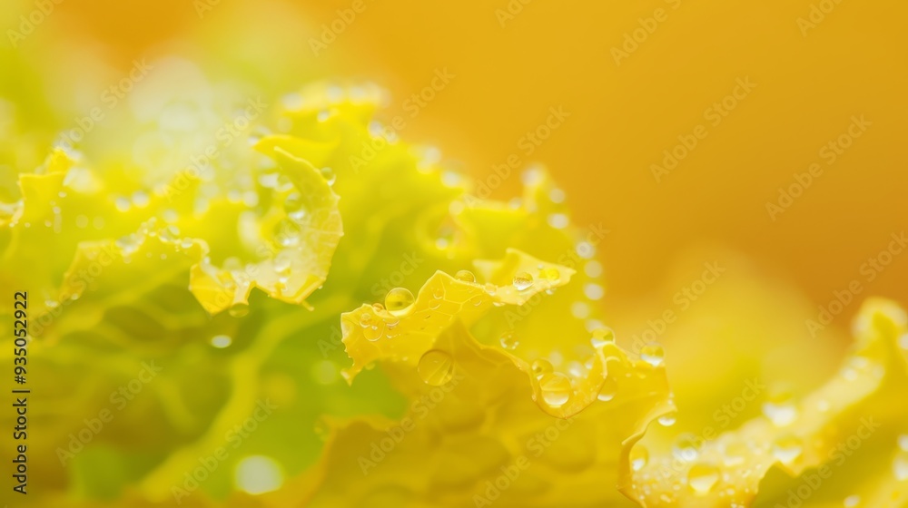 A tight shot of a green leafy plant, adorned with water droplets, under the backdrop of the sun A tight shot of a green leafy plant, adorned with water droplets, under the backdrop of the sun