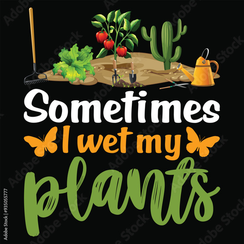 Gardening vector illustration collections for t-shirts, coffee mugs, posters, cards, pillow covers, stickers, and vector designs.