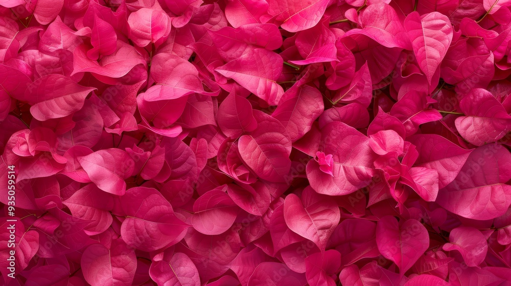 A multitude of pink flowers spread throughout the image, with a dense cluster in the center A multitude of pink flowers spread throughout the image, with a dense cluster in the center