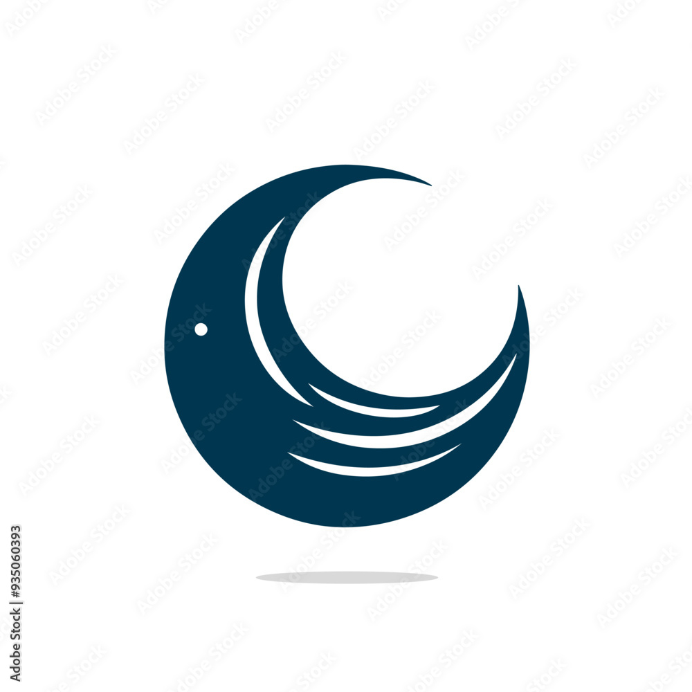 Naklejka premium Moon vector illustration 
