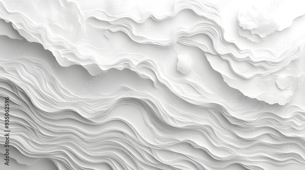 Obraz premium abstract paper cut white background