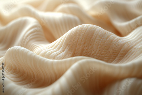 Detailed image of fabric under a microscope, emphasizing the softness and weave pattern, realistic, high detail, 8k