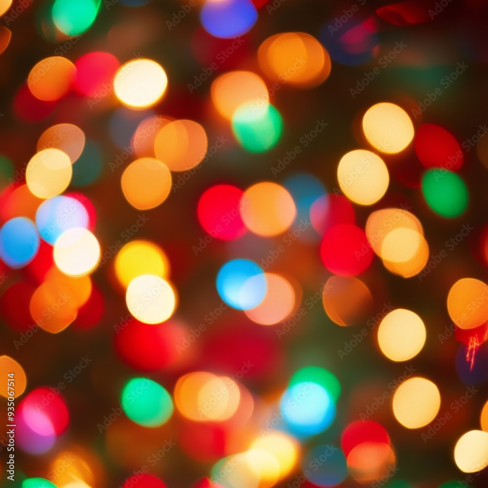 A vibrant photograph featuring a blur of colorful Christmas lights, ideal for creating a festive Christmas background. Twinkling hues dance in joyous chaos! A vibrant photograph featuring a blur of colorful Christmas lights, ideal for creating a festive Christmas background. Twinkling hues dance in joyous chaos!