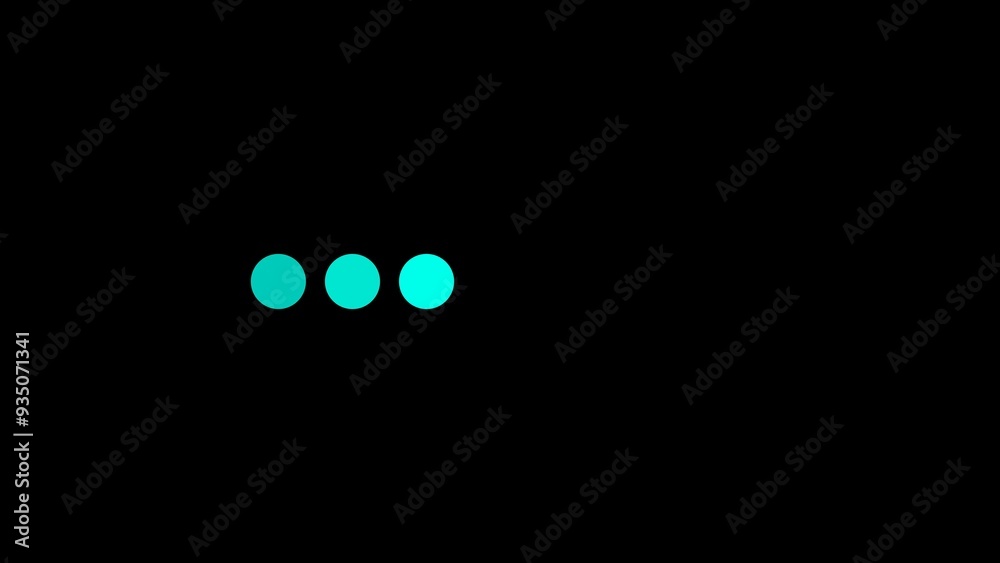 Horizontal dot circle loading bar download progress icon illustration background.