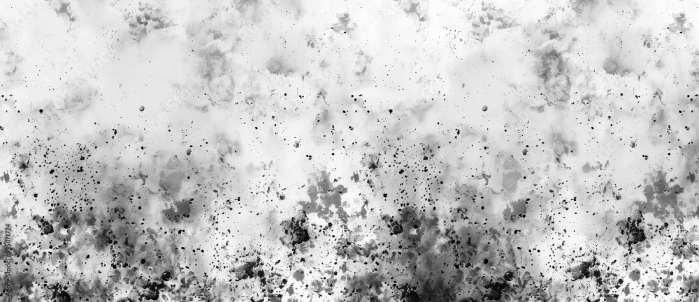 Abstract black and white paint splatter on a textured surface. The monochromatic splashes and drips create a striking, dynamic visual effect, perfect for modern, artistic, and edgy presentations. Abstract black and white paint splatter on a textured surface. The monochromatic splashes and drips create a striking, dynamic visual effect, perfect for modern, artistic, and edgy presentations.