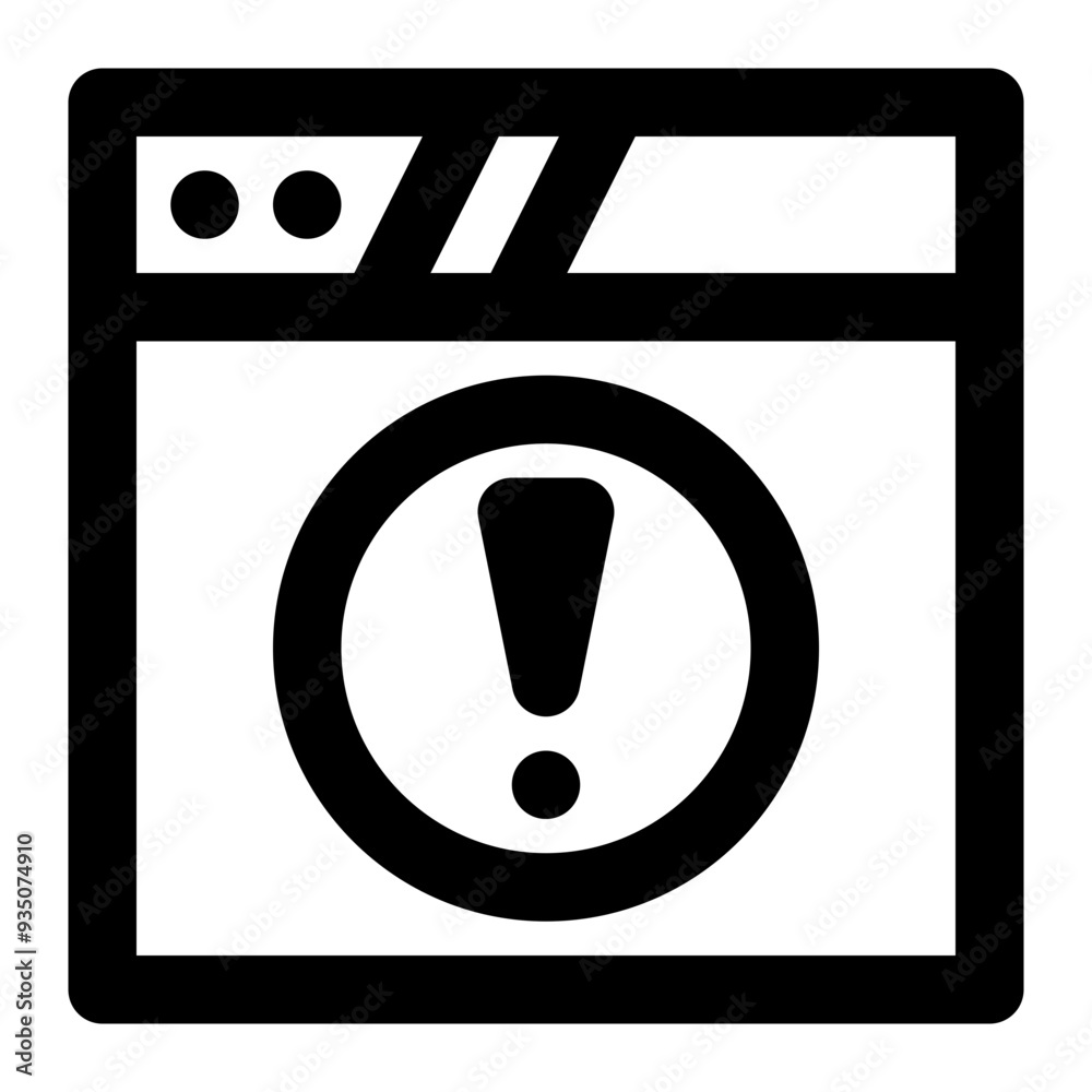 error, website error, web, website, trouble, warning outline icon error, website error, web, website, trouble, warning outline icon