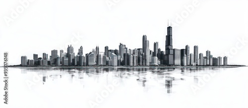 Skyline of a Modern City photo