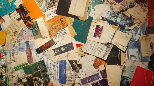 A Wall of Memories: Vintage Ephemera and Paper Collage