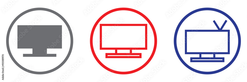 Tv icon vector illustration. television sign and symbol Tv icon vector illustration. television sign and symbol