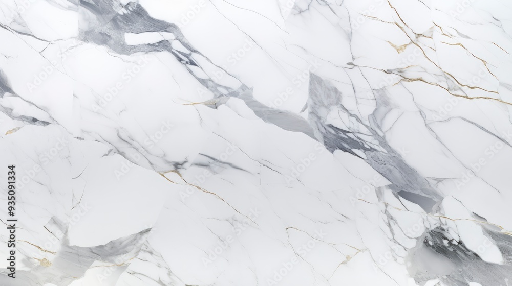 Obraz premium white carrara statuario marble texture background, calacatta glossy marbel with grey streaks, satvario tiles, bianco superwhite, italian blanco catedra stone texture for digital wall and floor , ai