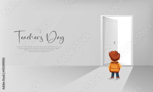 World Teachers Day creative concept banner, poster, social media post, template, background, t-shirt, post card design. Happy Teachers Day creative idea.
