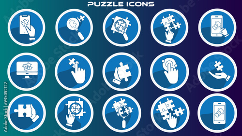 set of buttons, set of icons, work related icons, surveys, puzzles, puzzle pieces, choice, request, technology, search, tools, Graphic asset, set, icon sheet, business icons, work icons, 