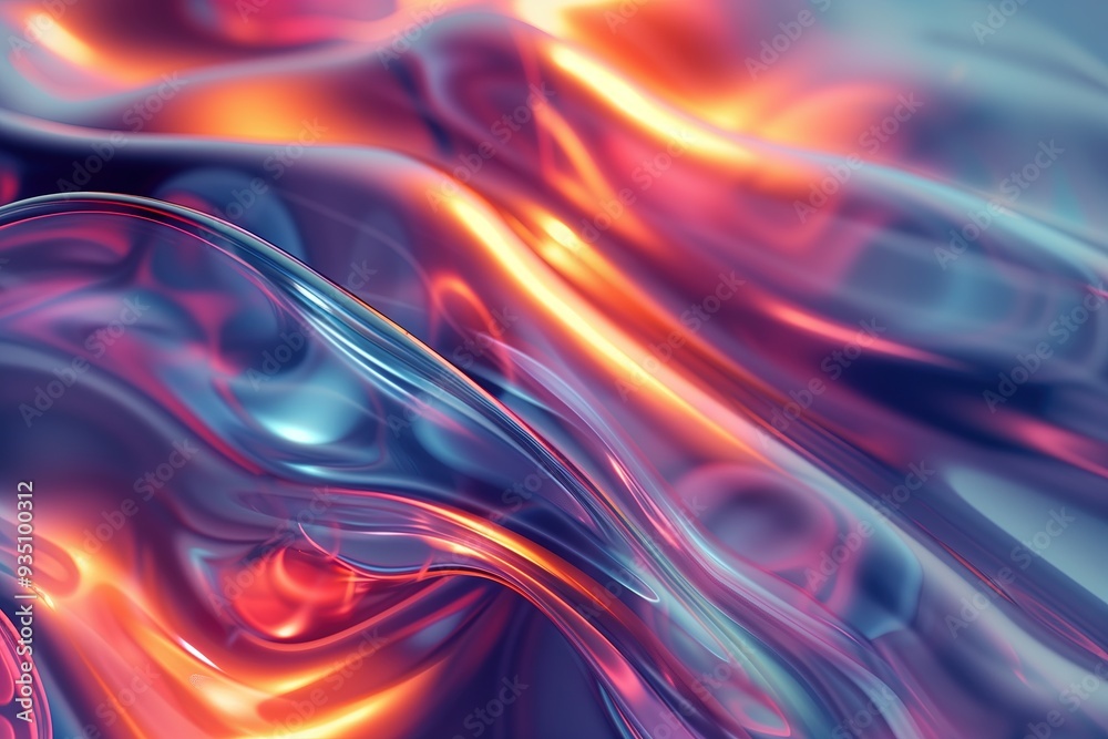 Fototapeta premium Abstract liquid background with vibrant colors and fluid shapes.