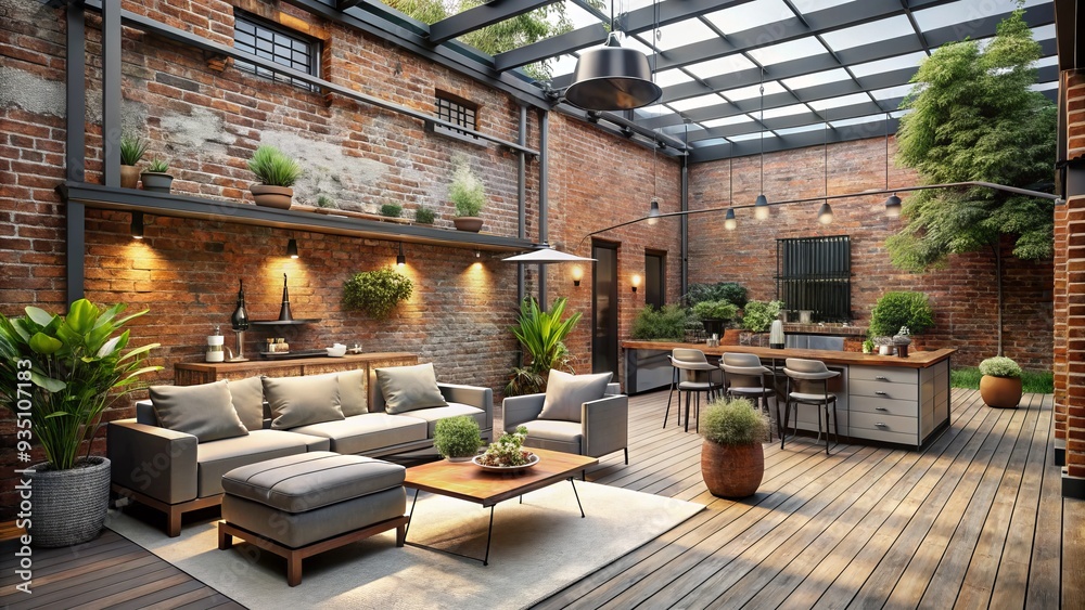A fusion of industrial and modern elements shapes this urban oasis, featuring exposed brick, metallic accents, and a minimalist aesthetic that prioritizes function over flash. A fusion of industrial and modern elements shapes this urban oasis, featuring exposed brick, metallic accents, and a minimalist aesthetic that prioritizes function over flash.